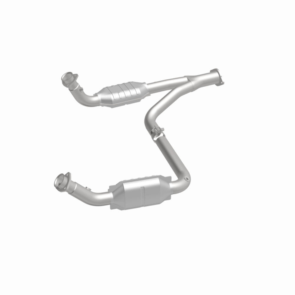MagnaFlow direct-fit catalytic converter fits 1996-2000 Chevrolet Tahoe, 1996-1999 Chevrolet K1500 Suburban, and additional vehicles and 00-01Tahoe/Yukon V8 5.7L stainless steel CA