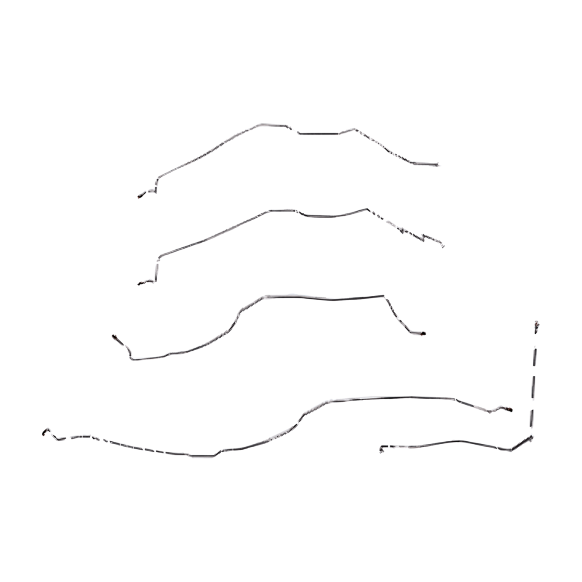 t 00-02 Chevy Tahoe Front Brake Line Kit Stainless Steel Fine Lines