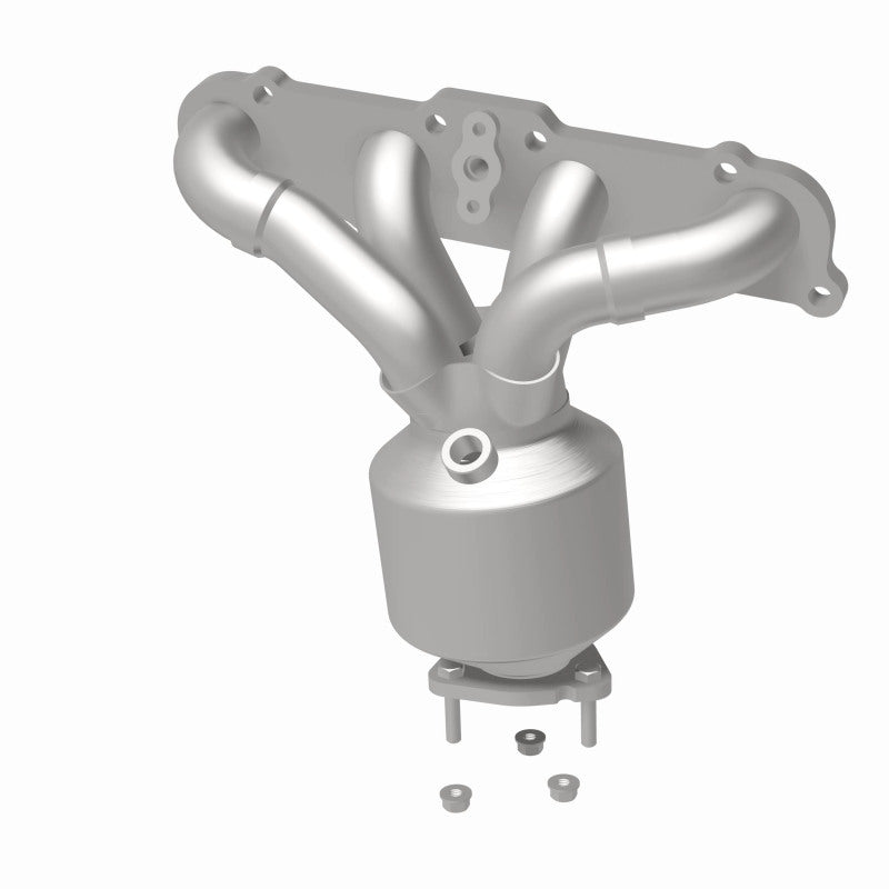 MagnaFlow direct-fit catalytic converter fits 2000-2002 Saturn SL1, Saturn SL, and additional vehicles. Hardware is included to eliminate the hassle of working with corroded factor