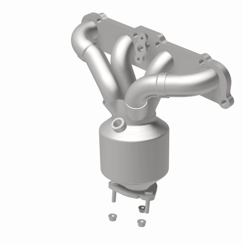 MagnaFlow direct-fit catalytic converter fits 2000-2002 Saturn SL1, Saturn SL, and additional vehicles. Hardware is included to eliminate the hassle of working with corroded factor