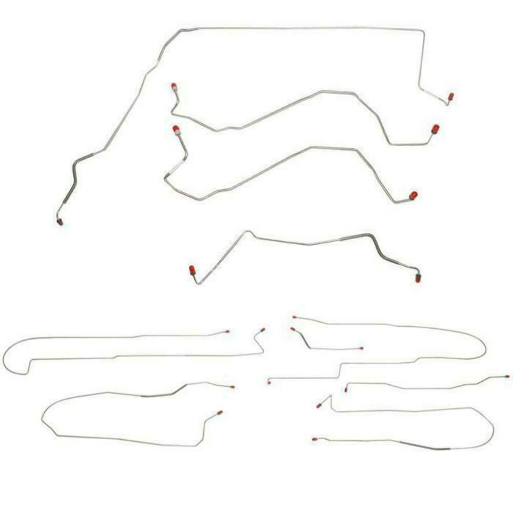 Complete Brake Line Kit for 2000-2003 Buick Lesabre AWABS ABS disc brakes steel