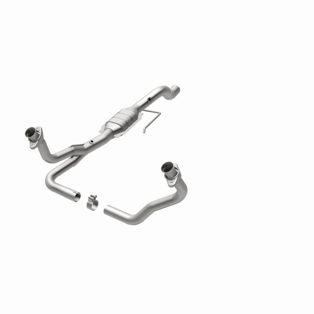 MagnaFlow direct-fit catalytic converter fits 2000-2003 Dodge Dakota 4.7L and 2000-2003 Dakota 4.7L 4WD 4.7L stainless steel CARB compliant OBDII 49600