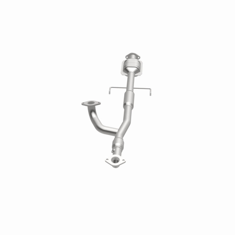 MagnaFlow direct-fit catalytic converter fits 2000-2005 Mitsubishi Eclipse, 2001-2005 Dodge Stratus, and more, this and 2000-2003 Galant 3L rr stainless steel CARB compliant OBDII