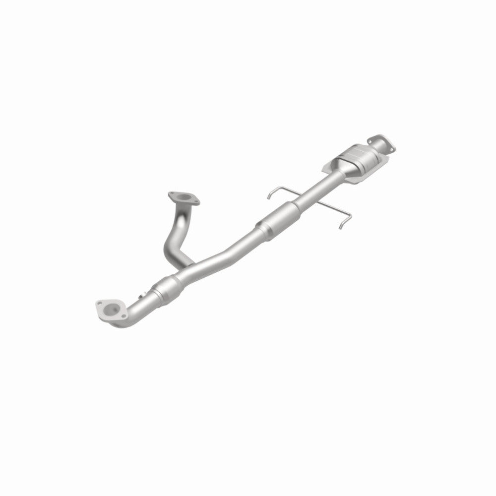 MagnaFlow direct-fit catalytic converter fits 2000-2005 Mitsubishi Eclipse, 2001-2005 Dodge Stratus, and more, this and 2000-2003 Galant 3L rr stainless steel CARB compliant OBDII