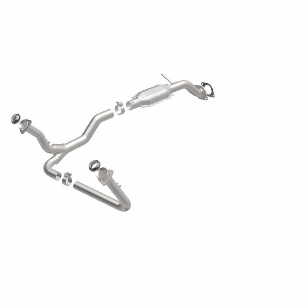 MagnaFlow direct-fit catalytic converter fits 2000-2005 Chevrolet Blazer, 2001-2004 Chevrolet GM S10, and additional vehicles and 2000-2005 GM Blazer 4WD 4.3L stainless steel CARB