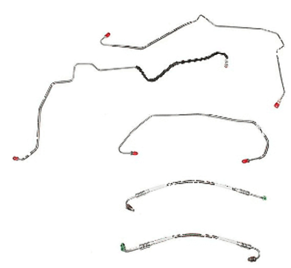 Front Brake Line Kit for 2013 00-07 Chevy Monte Carlo AWABS ABS steel