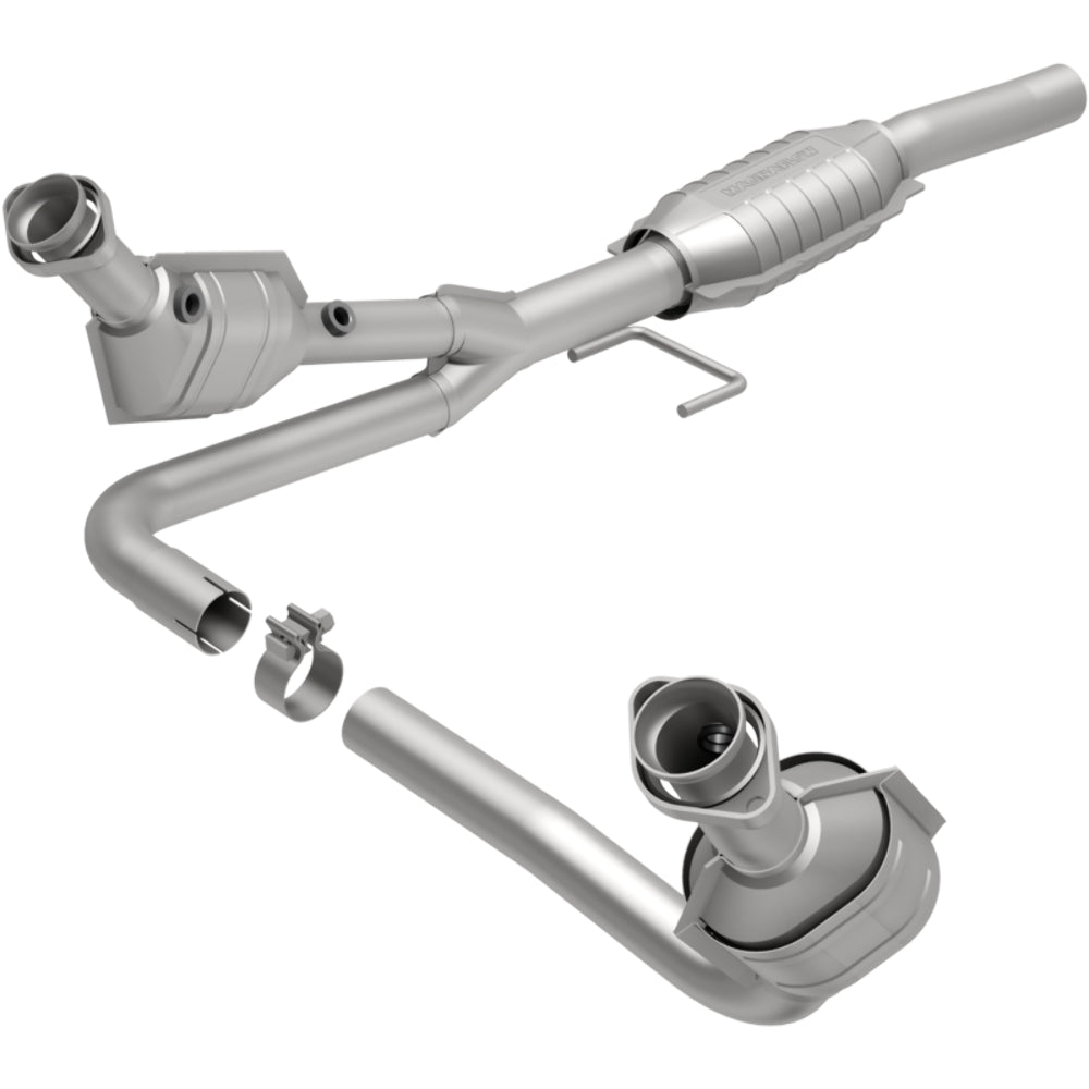 MagnaFlow direct-fit catalytic converter fits 2000-2003 Dodge Dakota 3.9L and 00 Dodge Dakota 3.9L 2wd 3.9L stainless steel CARB compliant OBDII 51392