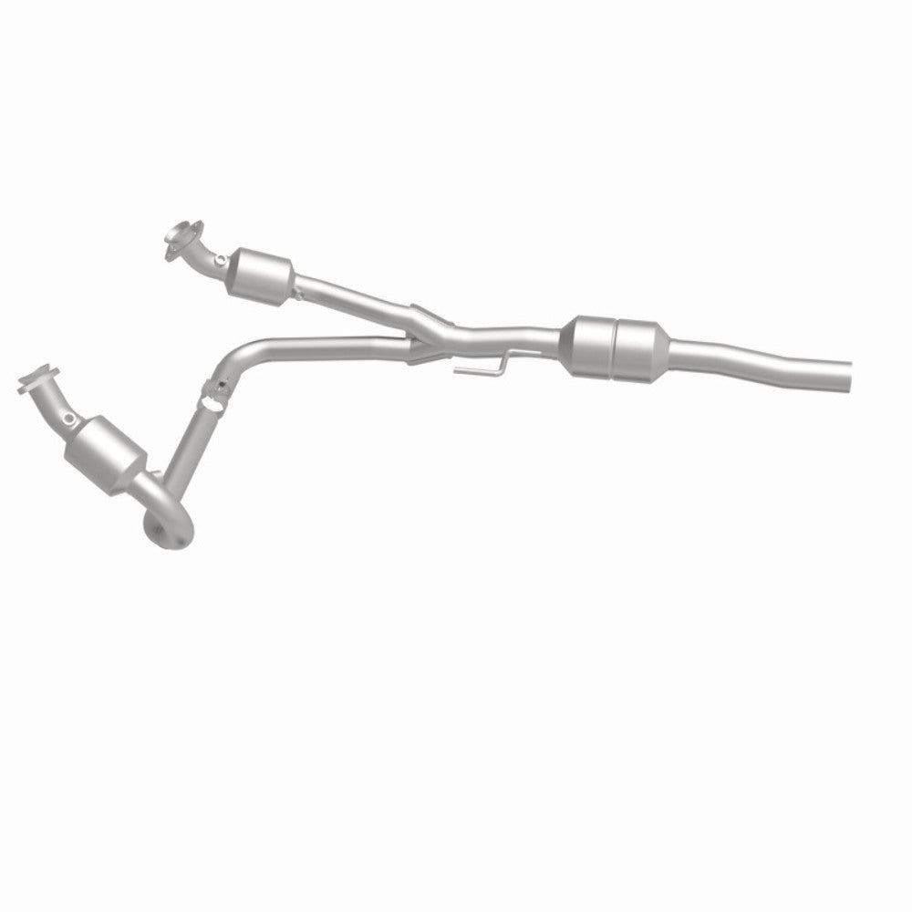 MagnaFlow direct-fit catalytic converter fits 00 Dodge Durango 5.2/5.9L 5.2 inch inlet 2.5 inch outlet stainless steel CARB compliant 458048