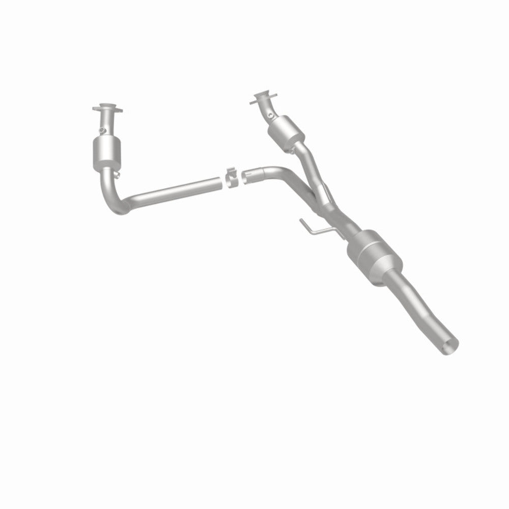 MagnaFlow direct-fit catalytic converter fits 00 Dodge Durango 5.2/5.9L 5.2 inch inlet 2.5 inch outlet stainless steel CARB compliant 458048