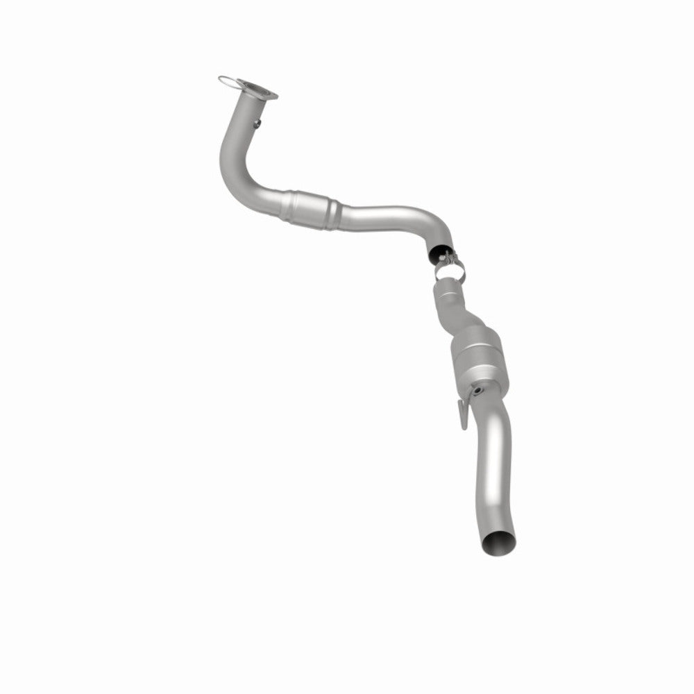 MagnaFlow direct-fit catalytic converter fits 2002 Chevrolet Silverado 2500 HD and 2002 GMC Sierra 2500 HD and 2001-2002 2500HD driver side 8.1L driver side stainless steel CARB co