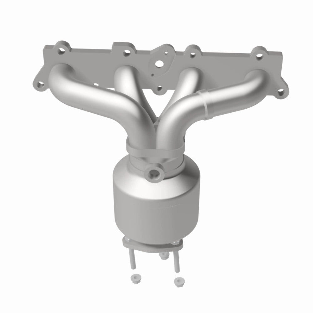 MagnaFlow direct-fit catalytic converter fits 1999-2002 Saturn SL2, Saturn SC2, and additional vehicles. Hardware is included to eliminate the hassle of working with corroded facto