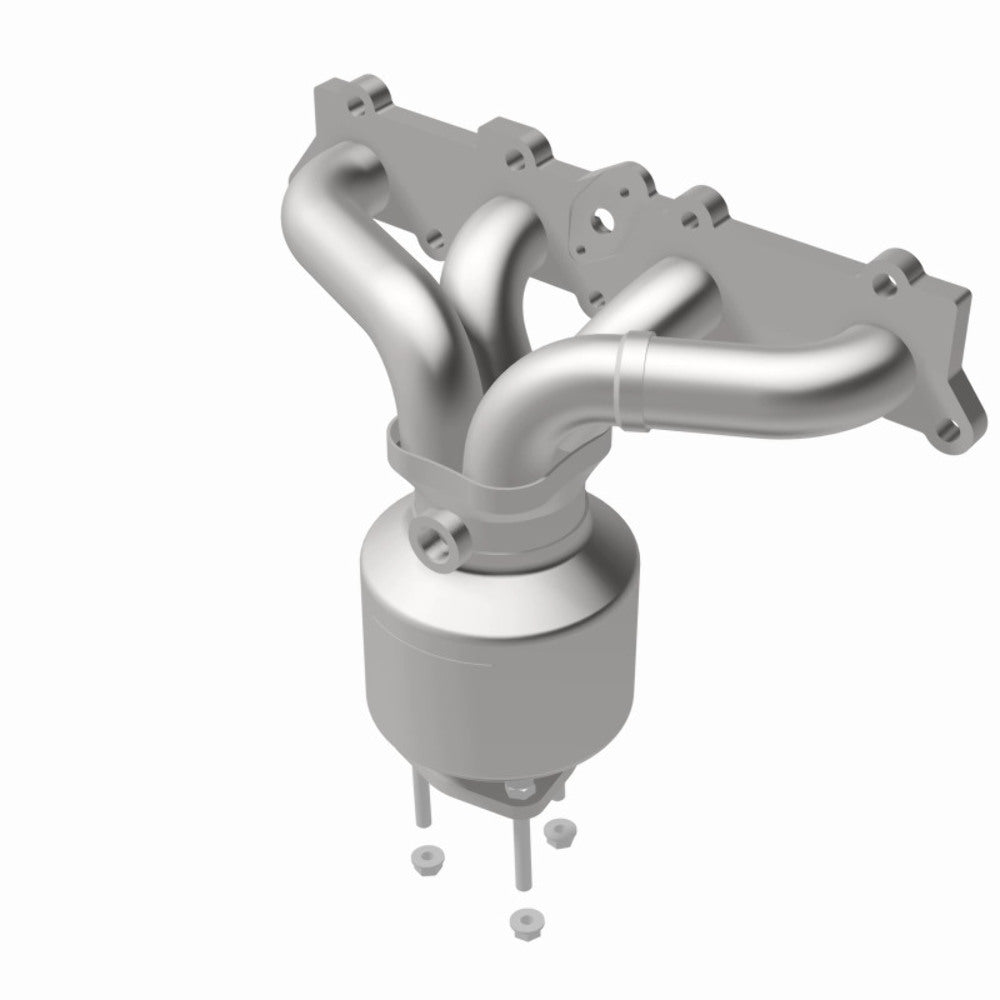 MagnaFlow direct-fit catalytic converter fits 1999-2002 Saturn SL2, Saturn SC2, and additional vehicles. Hardware is included to eliminate the hassle of working with corroded facto