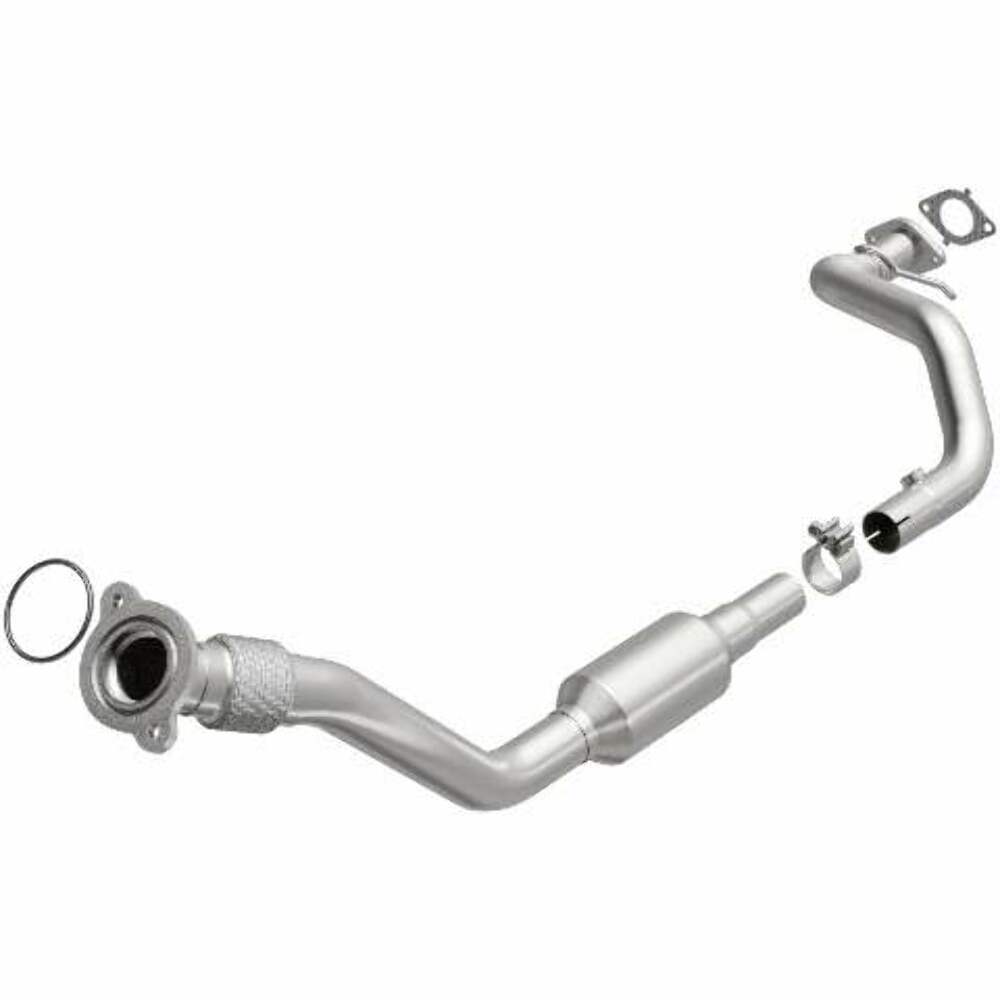 MagnaFlow direct-fit catalytic converter fits 2002-2005 Buick Rendezvous and 2001-2005 Pontiac Aztek, this and 2001-2004 Aztek 3.4 Undrbdy 3.4 inch inlet/outlet stainless steel CAR