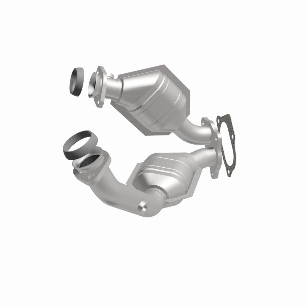 MagnaFlow direct-fit catalytic converter fits 2001-2005 Ford Explorer Sport Trac, 2001-2003 Ford Ranger, and more, this and 2001-2004 Explorer stainless steel CARB compliant OBDII