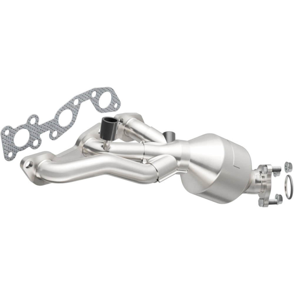 MagnaFlow direct-fit catalytic converter for 2001-2002 Nissan Frontier 3.3L driver side stainless steel CARB compliant 447193