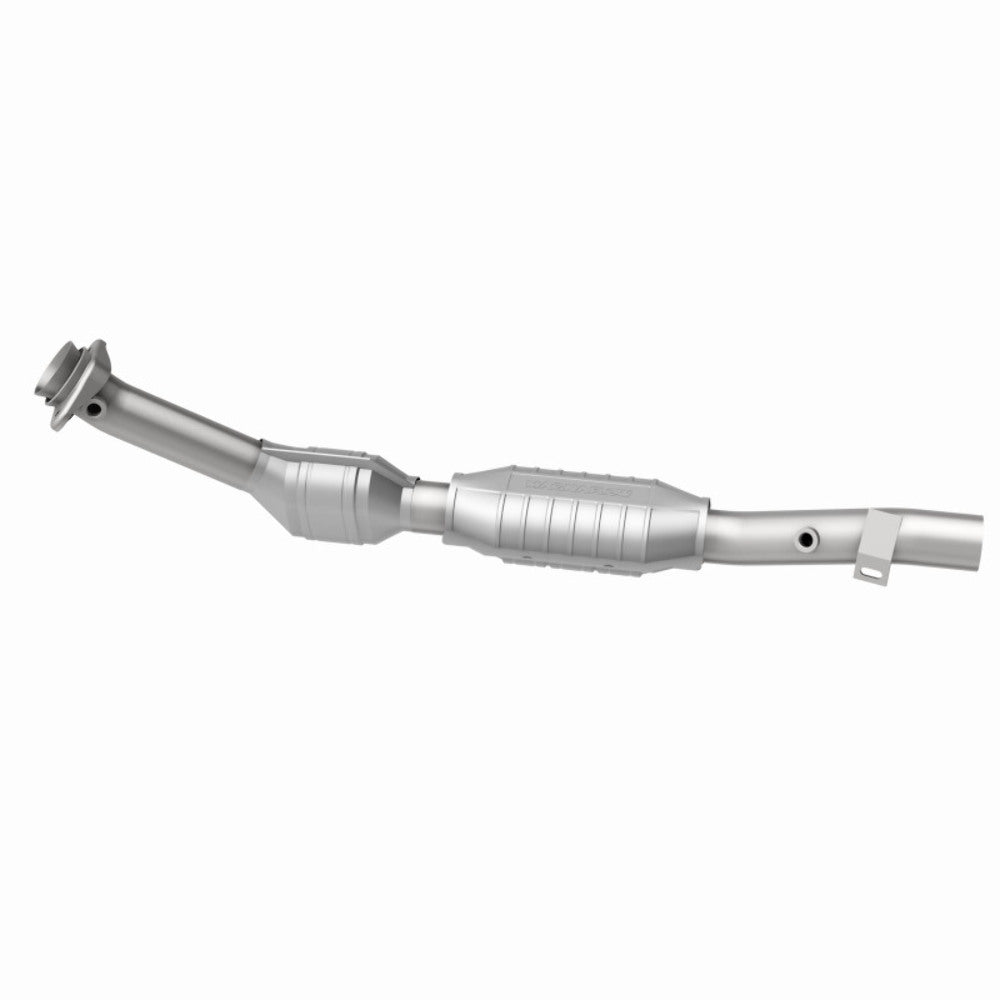 MagnaFlow direct-fit catalytic converter fits 2001 Ford F-150 Lightning 5.4L and 01 Ford Lightning passenger side passenger side stainless steel CARB compliant 447152