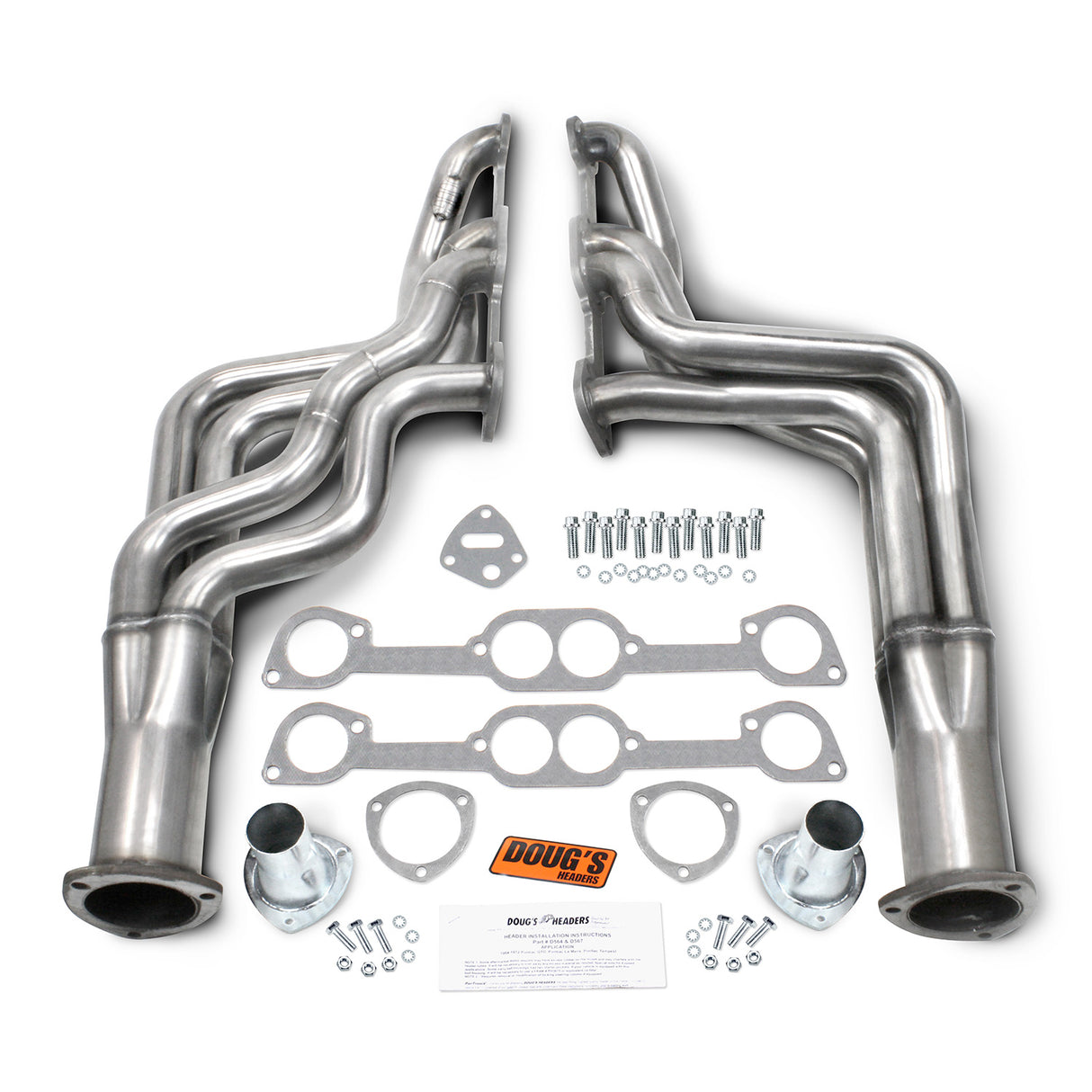Long Tube Headers for 304 Stainless 1-3/4in Primary Stainless Steel D567-SS