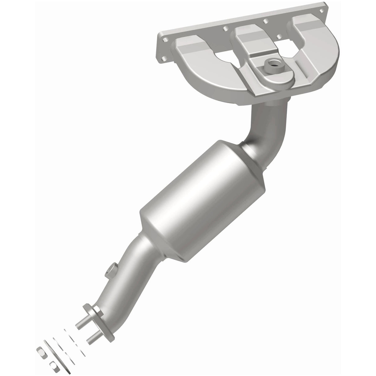 Catalytic Converter with Integrated Exhaust Manifold for HM Grade Federal / EPA Compliant Direct-Fit Manifold Catalytic
