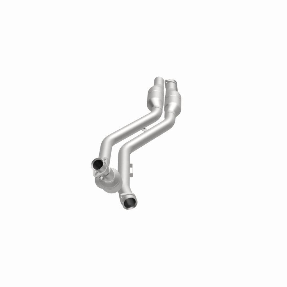 MagnaFlow direct-fit catalytic converter fits 2002-2003 Mercedes-Benz CLK430 4.3L and 2002-2003 Merc CLK430 4.3L passenger side 4.3L passenger side stainless steel CARB compliant 4