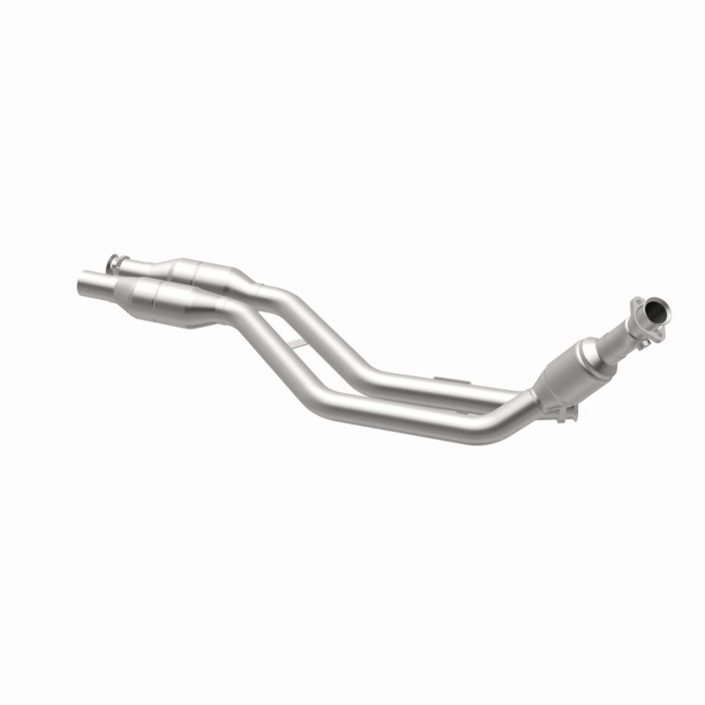 MagnaFlow direct-fit catalytic converter fits 2002-2003 Mercedes-Benz CLK430 4.3L and 2002-2003 Merc CLK430 4.3L passenger side 4.3L passenger side stainless steel CARB compliant 4