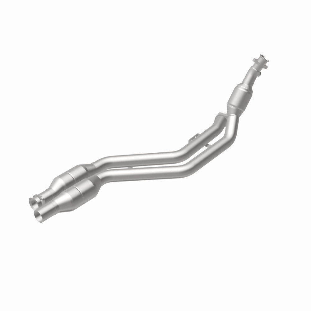MagnaFlow direct-fit catalytic converter fits 2002-2003 Mercedes-Benz CLK430 4.3L and 2002-2003 Merc CLK430 4.3L passenger side 4.3L passenger side stainless steel CARB compliant 4
