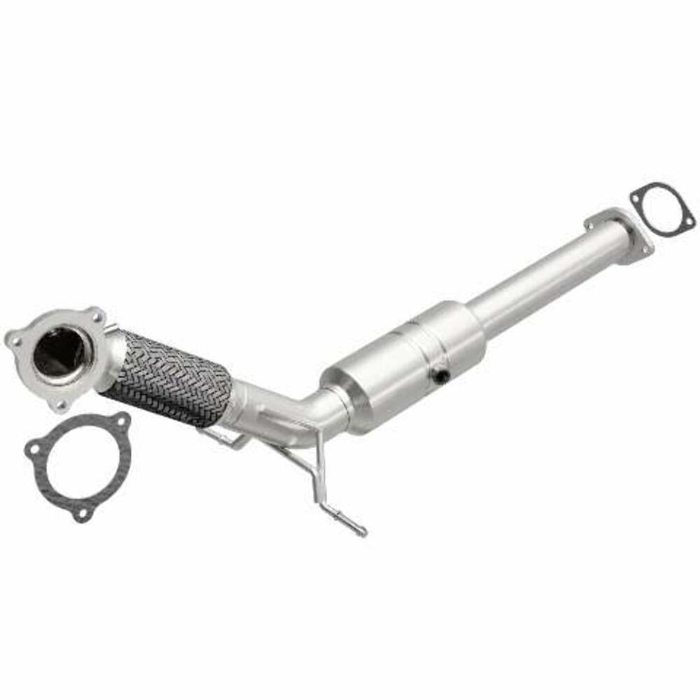 MagnaFlow direct-fit catalytic converter fits 2002-2004 Volvo S60 and Volvo V70, this and 2002-2003 Volvo S60 2.4L stainless steel CARB compliant OBDII 51487