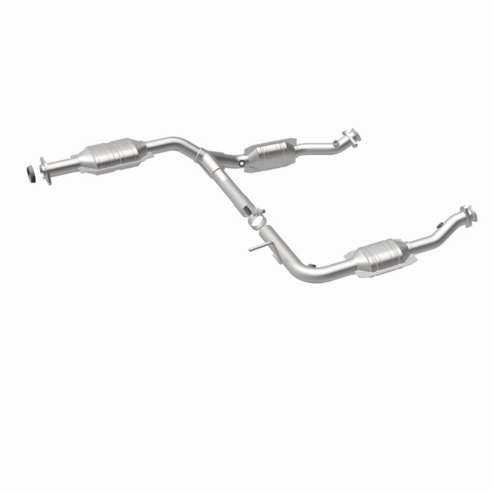 MagnaFlow direct-fit catalytic converter fits 2002-2004 Ford Explorer and Mercury Mountaineer and 2002-2004 Explorer 4L Y stainless steel CARB compliant 93372