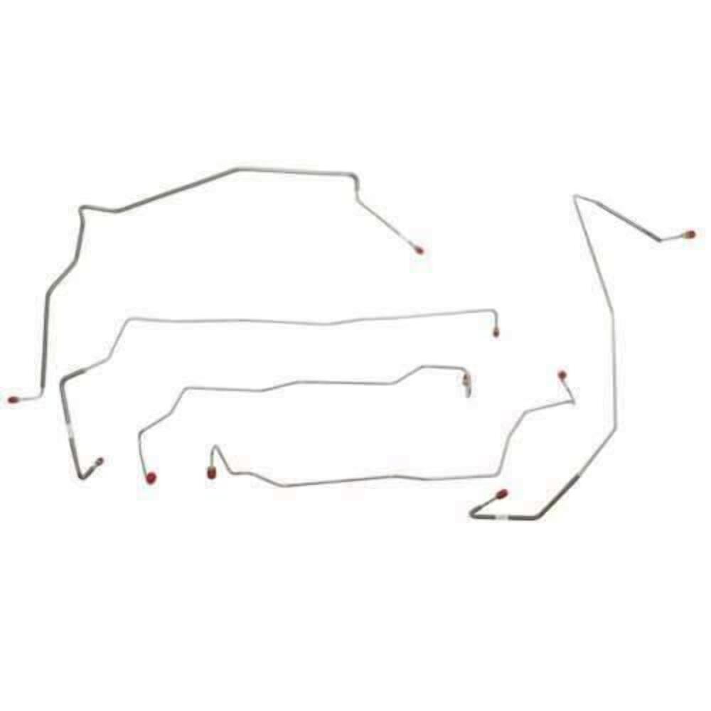 Front Brake Line Kit for 2002-2004 Ford F-250 Super Duty AWABS ABS steel