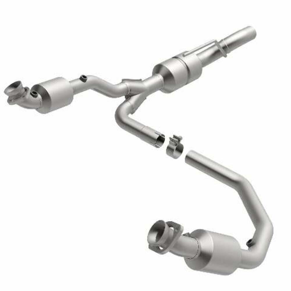 MagnaFlow direct-fit catalytic converter fits 2001-2002 Dodge Ram 3500 Van, Dodge Ram 2500 Van, and additional vehicles. Hardware is included to eliminate the hassle of working wit