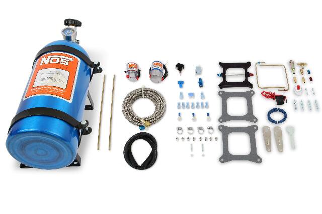 NOS cheater kit nitrous system 150-250 HP 4 bbl/holley quick fuel 10 lb blue wet plate solenoid 02001NOS