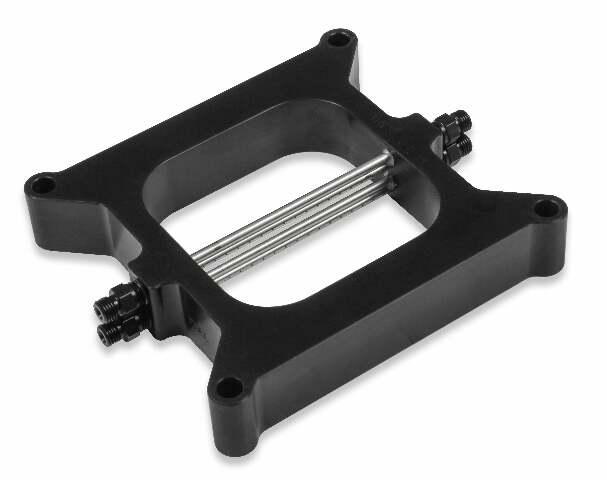 NOS pro two-stage wet nitrous system for 4150 4barrel carburetor-black 02301BNOS -6AN 10 lb plate dual stage