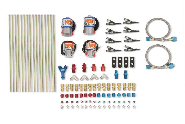 NOS custom nitrous plumbing kit , pro shot fogger wet solenoid 2493