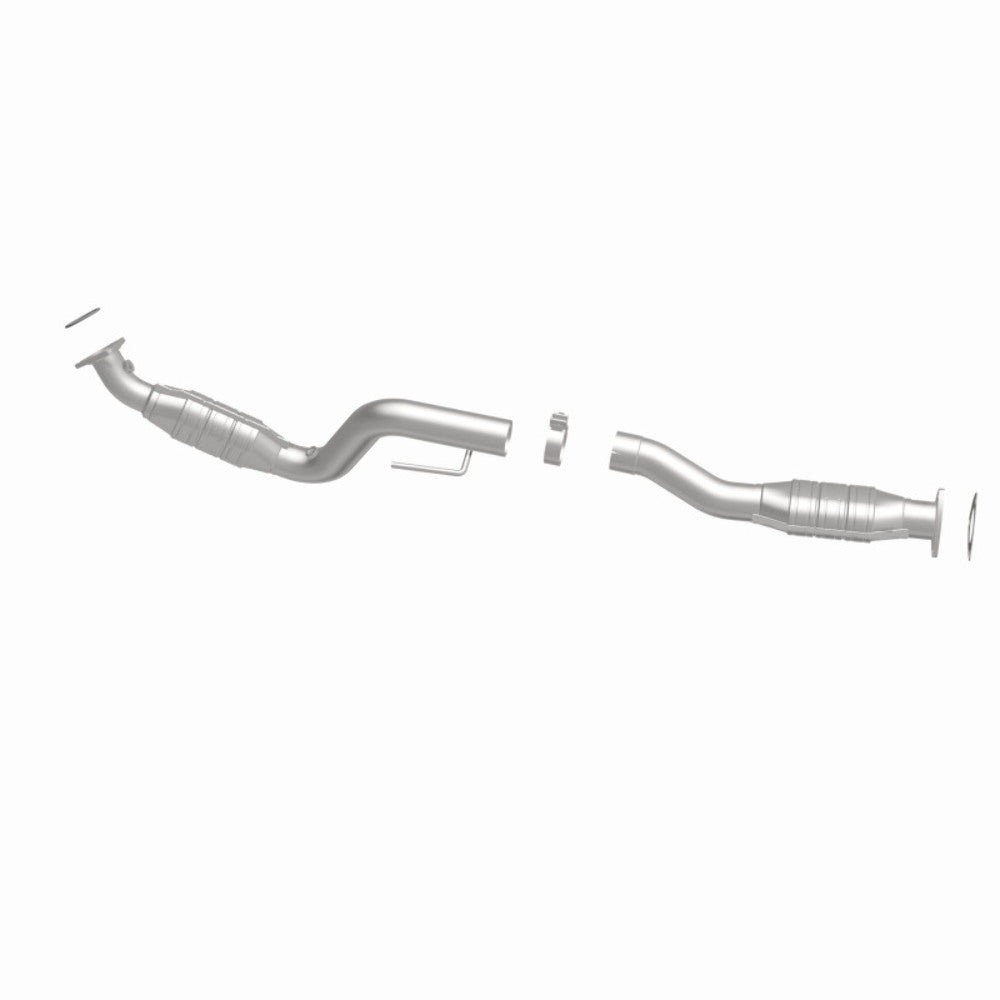 MagnaFlow direct-fit catalytic converter fits 2003-2007 Chevrolet Express 3500, Chevrolet Express 2500, and additional vehicles and 2003-2005 Express 2500 4.8L passenger side 4.8L