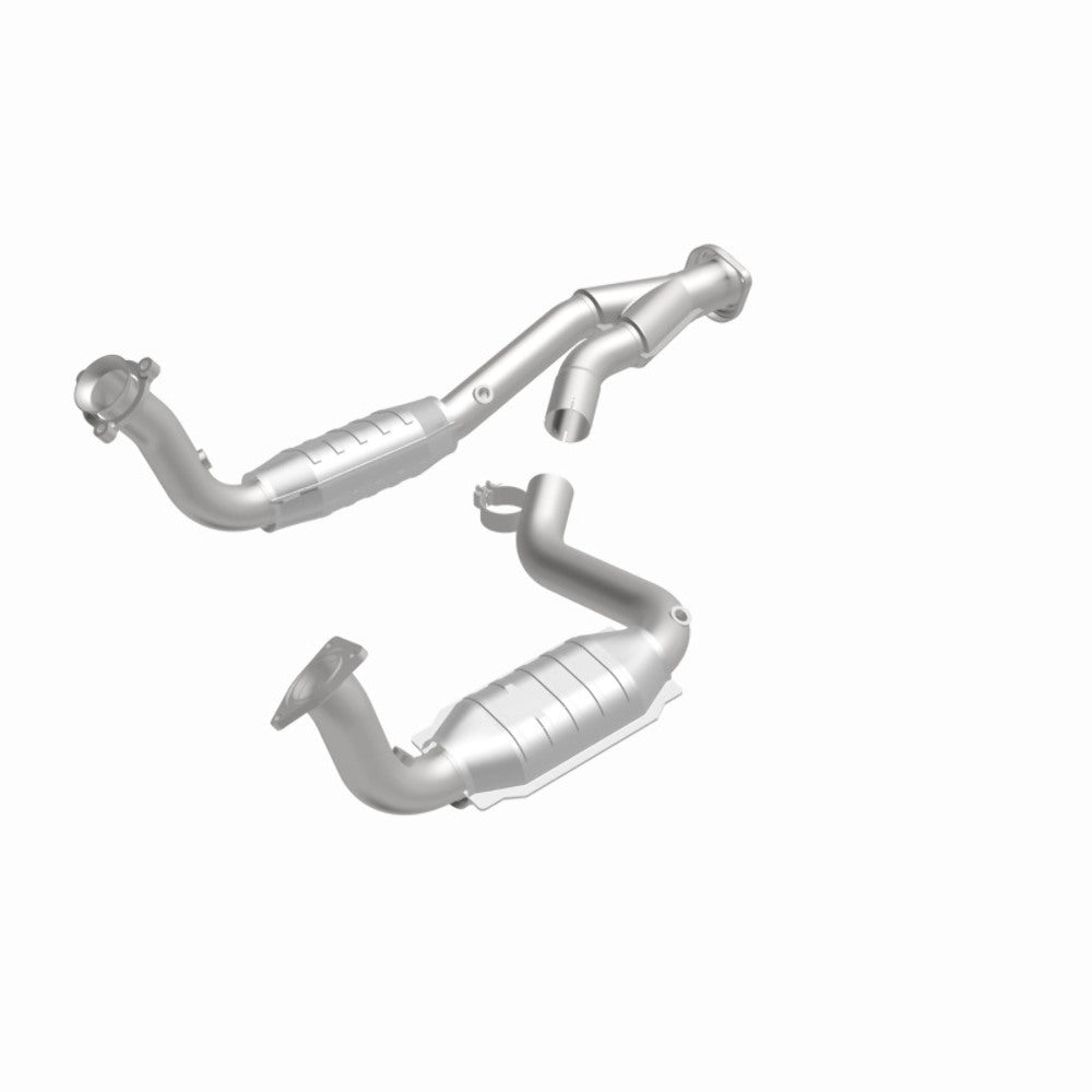 MagnaFlow direct-fit catalytic converter for 2003-2006 Chevy 5.3 inch inlet/outlet stainless steel CARB compliant 49580