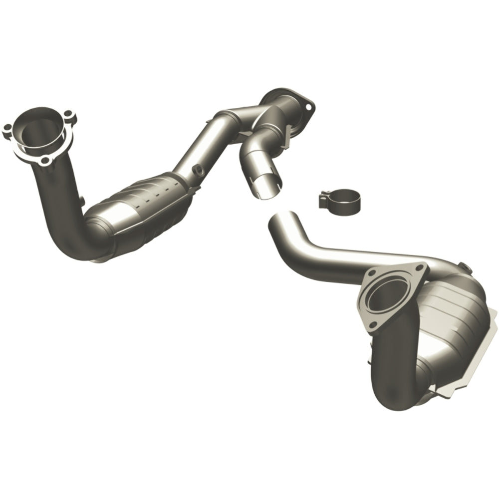 MagnaFlow direct-fit catalytic converter for 2003-2006 Chevy 5.3 inch inlet/outlet stainless steel CARB compliant 49580