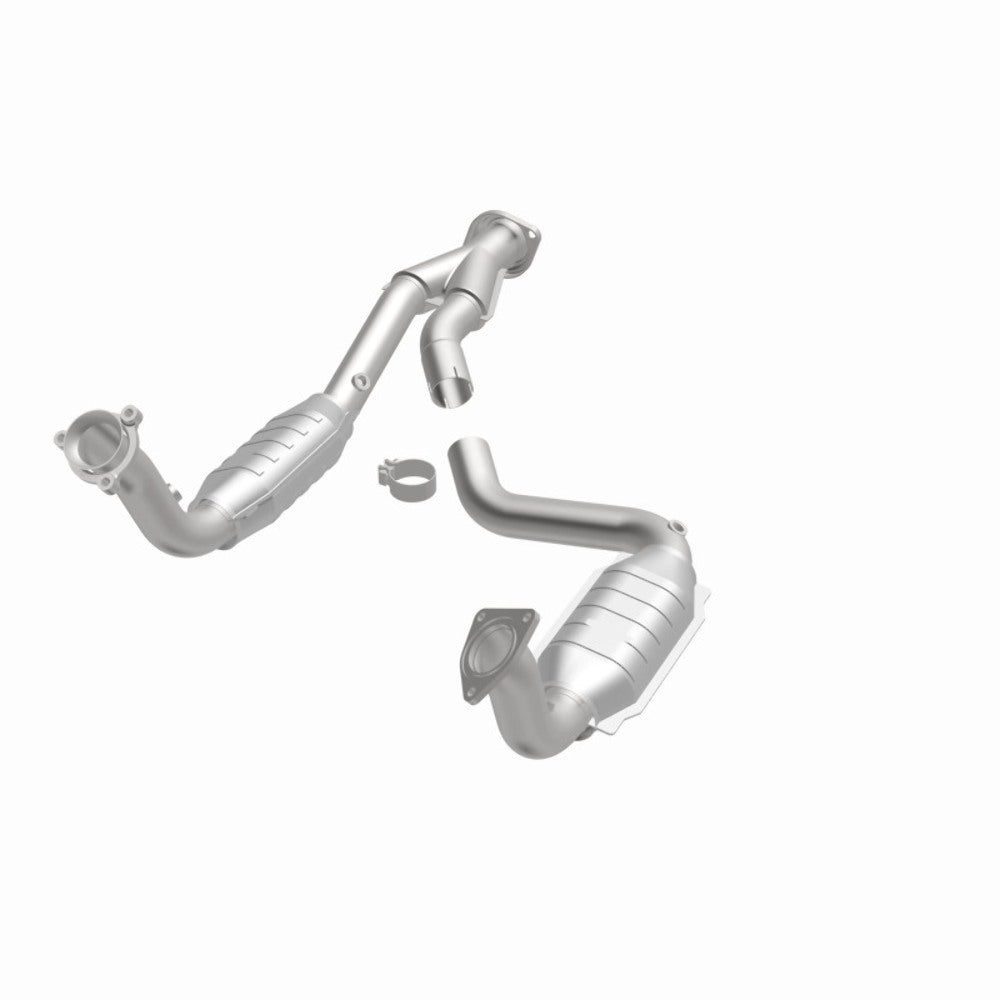 MagnaFlow direct-fit catalytic converter for 2003-2006 Chevy 5.3 inch inlet/outlet stainless steel CARB compliant 49580