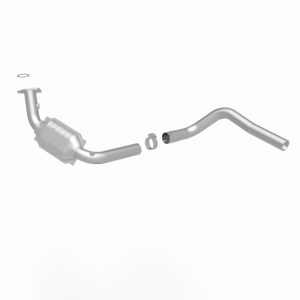 MagnaFlow direct-fit catalytic converter fits 2003-2006 Hummer H2 6.0L and 2003-2006 Hummer H2 6.0L driver side 6.0L driver side stainless steel Federal EPA compliant OBDII 24084