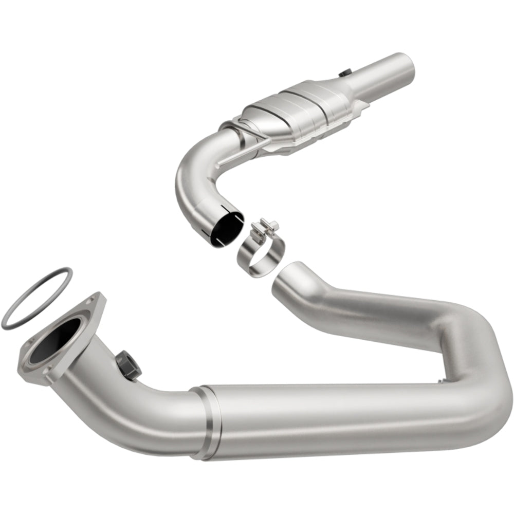 MagnaFlow direct-fit catalytic converter fits 2003-2005 Chevrolet Express 3500, Chevrolet Express 2500, and additional vehicles and 2003-2007 GM 2500/3500 driver side driver side s
