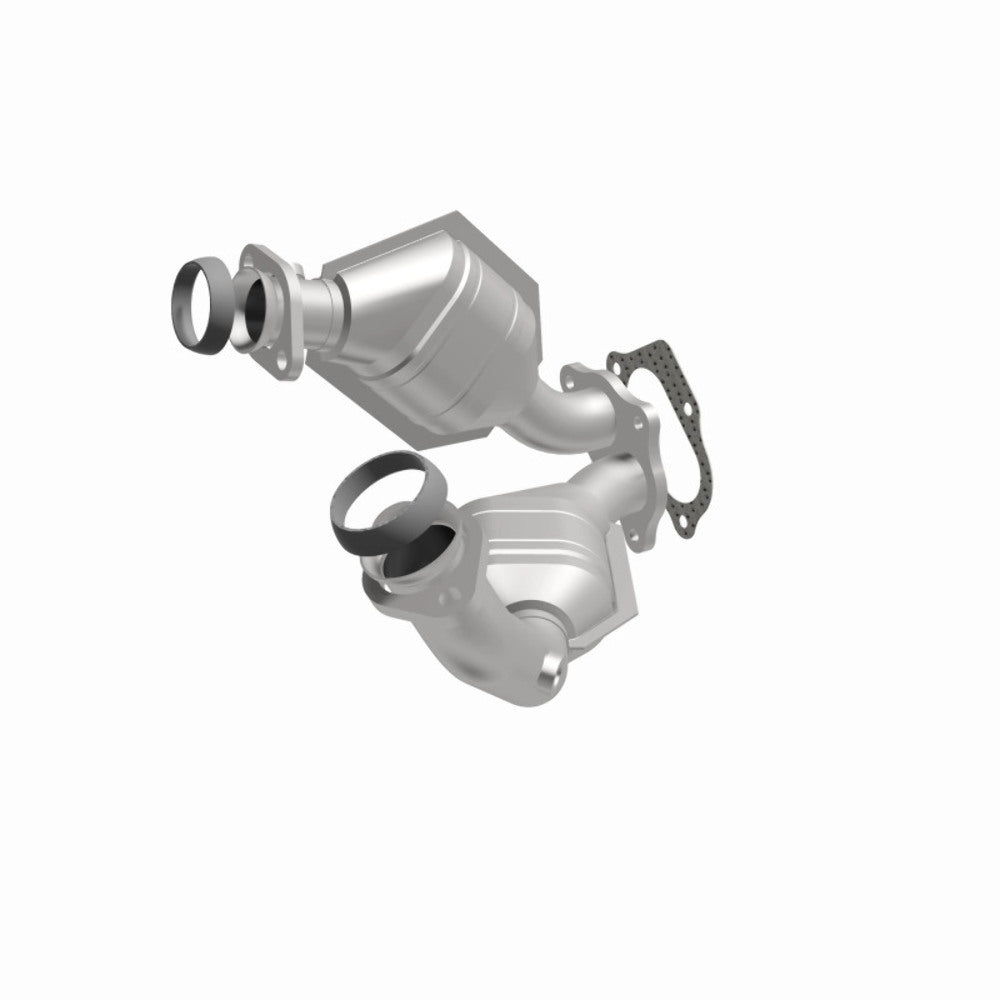 MagnaFlow direct-fit catalytic converter fits 2001-2003 Ford Ranger 4.0L and 2001-2003 Mazda B4000 4.0L 4 inch inlet/outlet stainless steel CARB compliant 441119