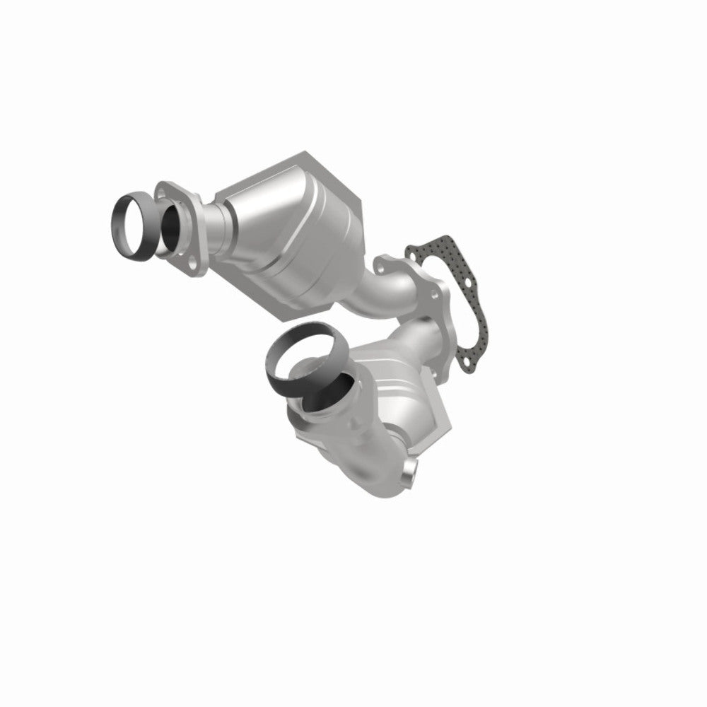MagnaFlow direct-fit catalytic converter fits 2001-2003 Ford Ranger 4.0L and 2001-2003 Mazda B4000 4.0L 4 inch inlet/outlet stainless steel CARB compliant 441119
