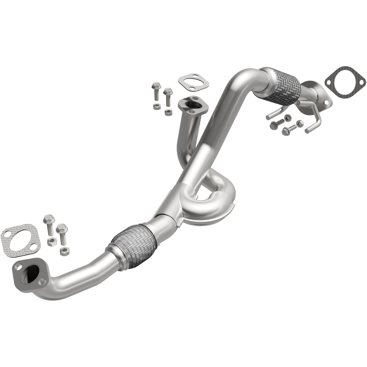 2007-2009 Hyundai Santa Fe Direct-Fit Front Pipe Kit 107-0244 stainless steel