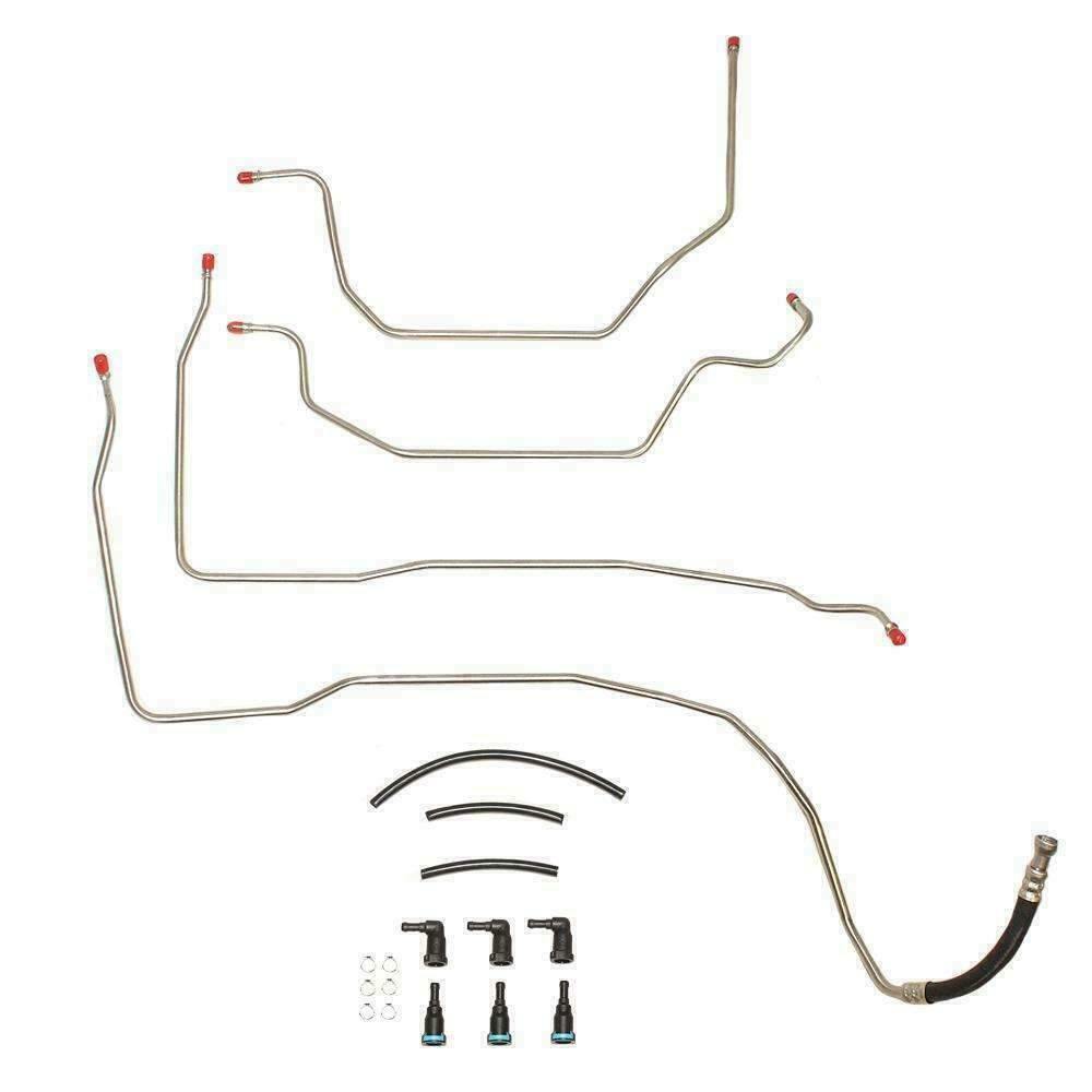 Fuel Line Kit for 2004-2006 04-06 GMC Yukon 1500 stainless steel