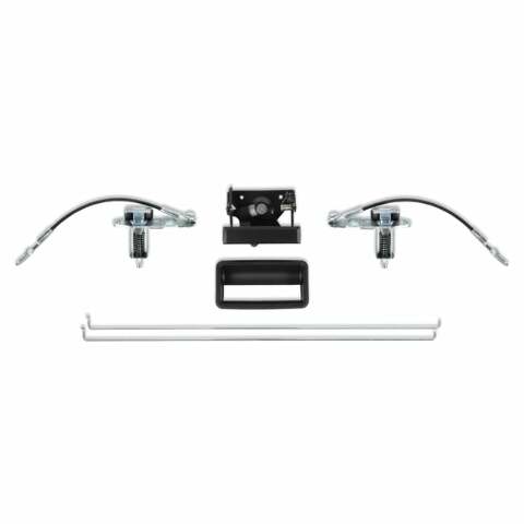88-98 Chevy Silverado GMC Sierra OBS Chevy truck truck Series Fleetside Pickup Tailgate Component Set-Black 04-447 steel
