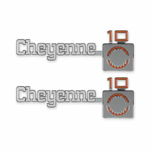 1975-1980 C/K Series Pickup; C/K Fender Badge Pair - Cheyenne 10 04-539