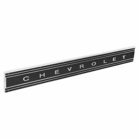 69-72 C/K Series Fleetside Pickup C/K Chevrolet Tailgate Panel-Black 04-589 for Chevy chrome