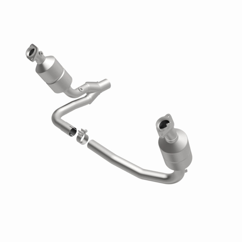 MagnaFlow direct-fit catalytic converter fits 04 Dakota 3.7/4.7 2WD 3.7 inch inlet 4.7 inch outlet stainless steel CARB compliant 49657