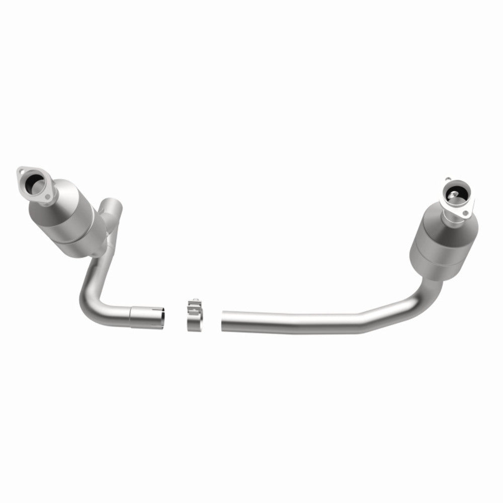 MagnaFlow direct-fit catalytic converter fits 04 Dakota 3.7/4.7 2WD 3.7 inch inlet 4.7 inch outlet stainless steel CARB compliant 49657
