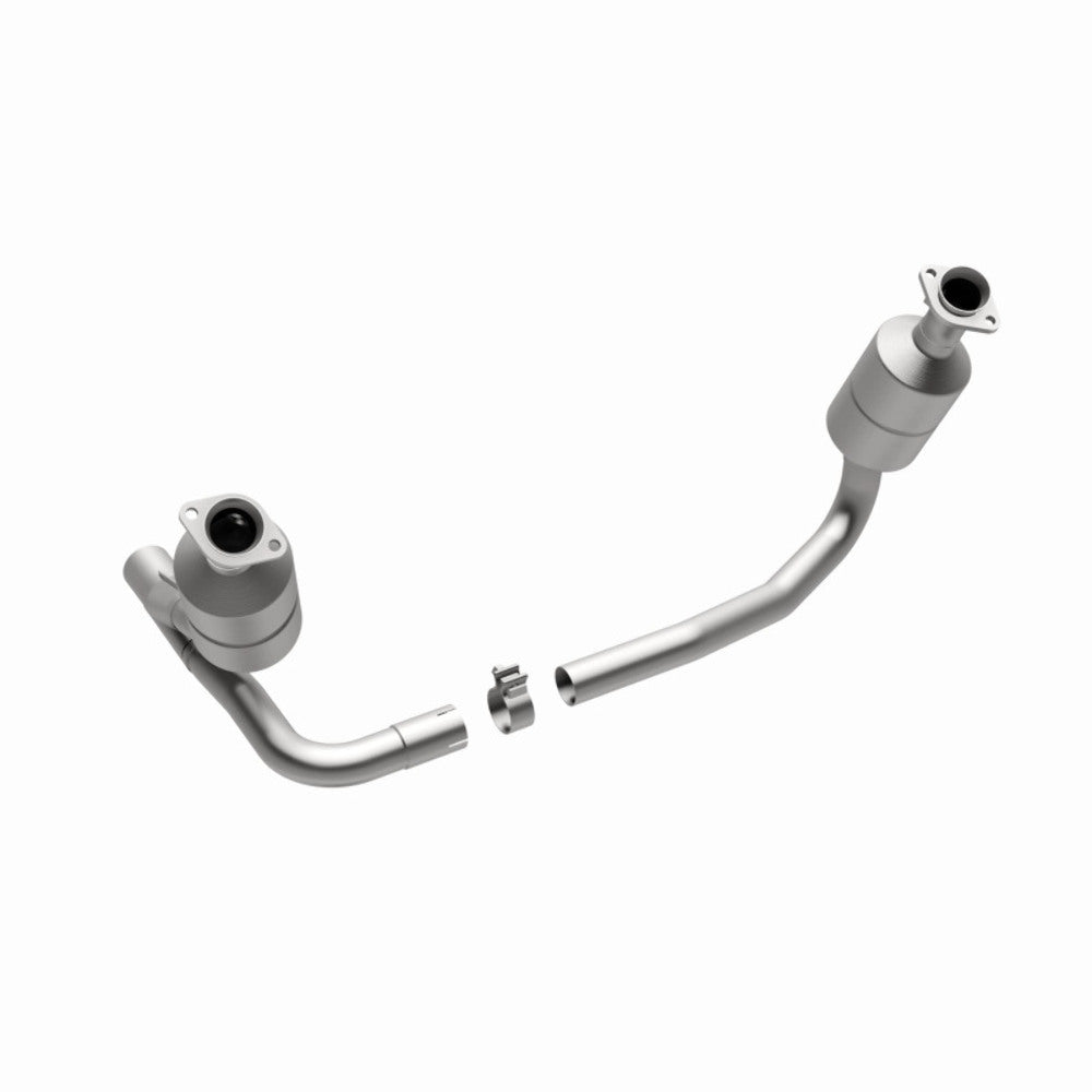 MagnaFlow direct-fit catalytic converter fits 04 Dakota 3.7/4.7 4WD 3.7 inch inlet 4.7 inch outlet stainless steel CARB compliant 49658