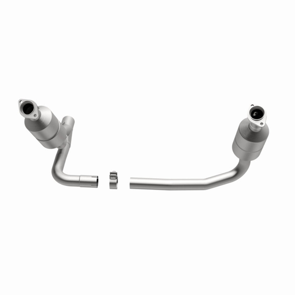 MagnaFlow direct-fit catalytic converter fits 04 Dakota 3.7/4.7 4WD 3.7 inch inlet 4.7 inch outlet stainless steel CARB compliant 49658