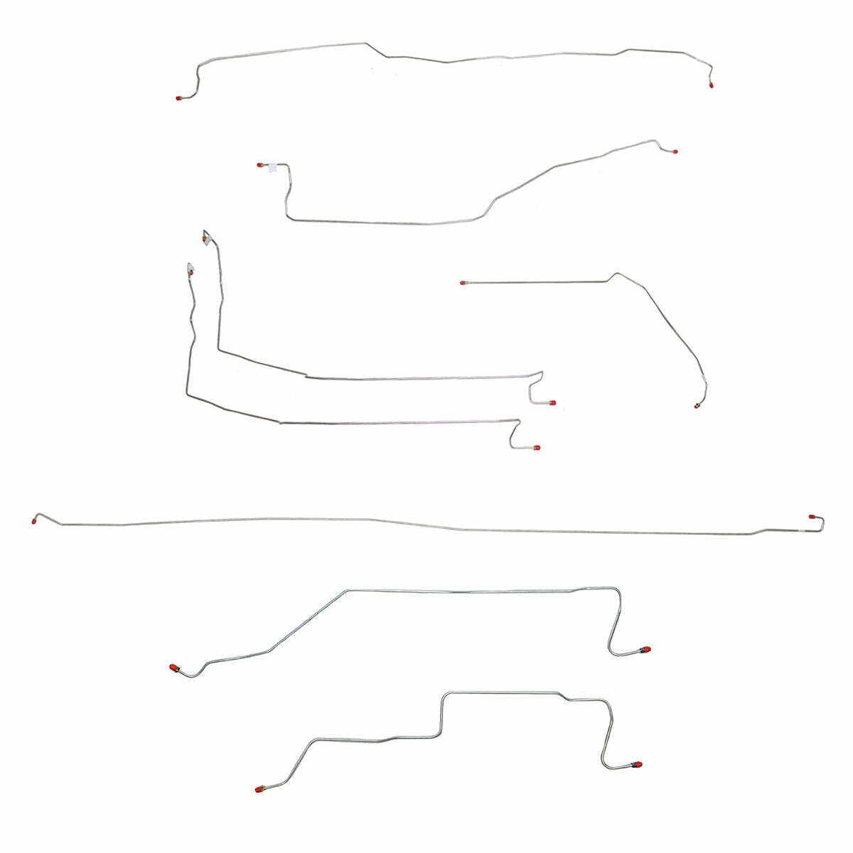 Complete Brake Line Kit for 2005-2007 Chevy Silverado 1500 ABS 4WD drum brakes stainless steel